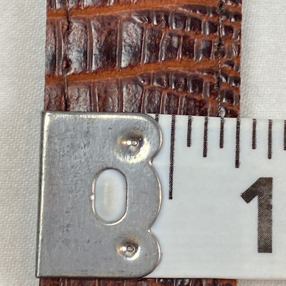Skinny faux crocodile belt thin width like new - Picture 12 of 12